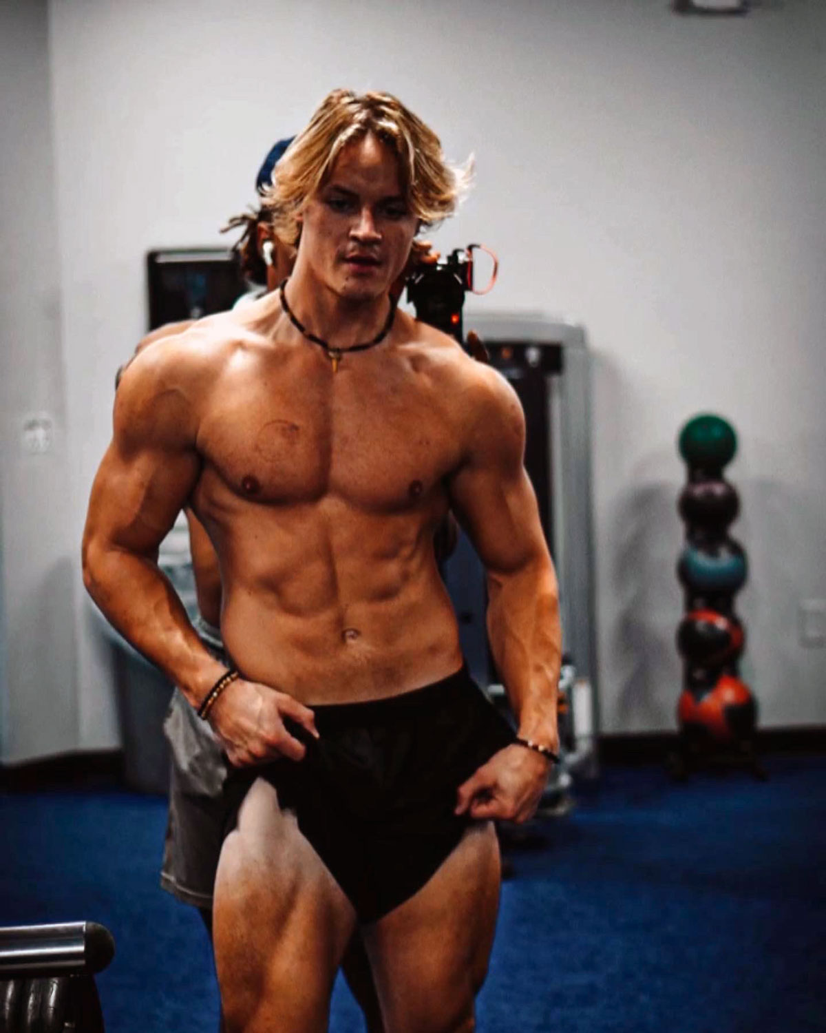 Liam Canard in a gym
